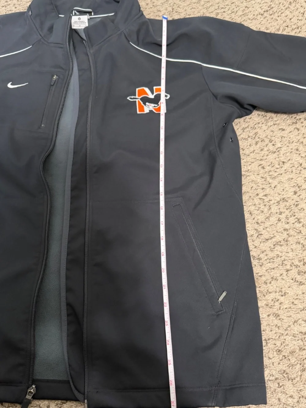 Nike Men's Black Full Zip Soft Shell Jacket Size M